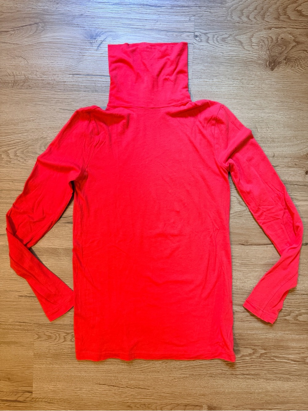J. Crew Tissue Turtleneck Red (Watermelon) Long Sleeve Top Size XS